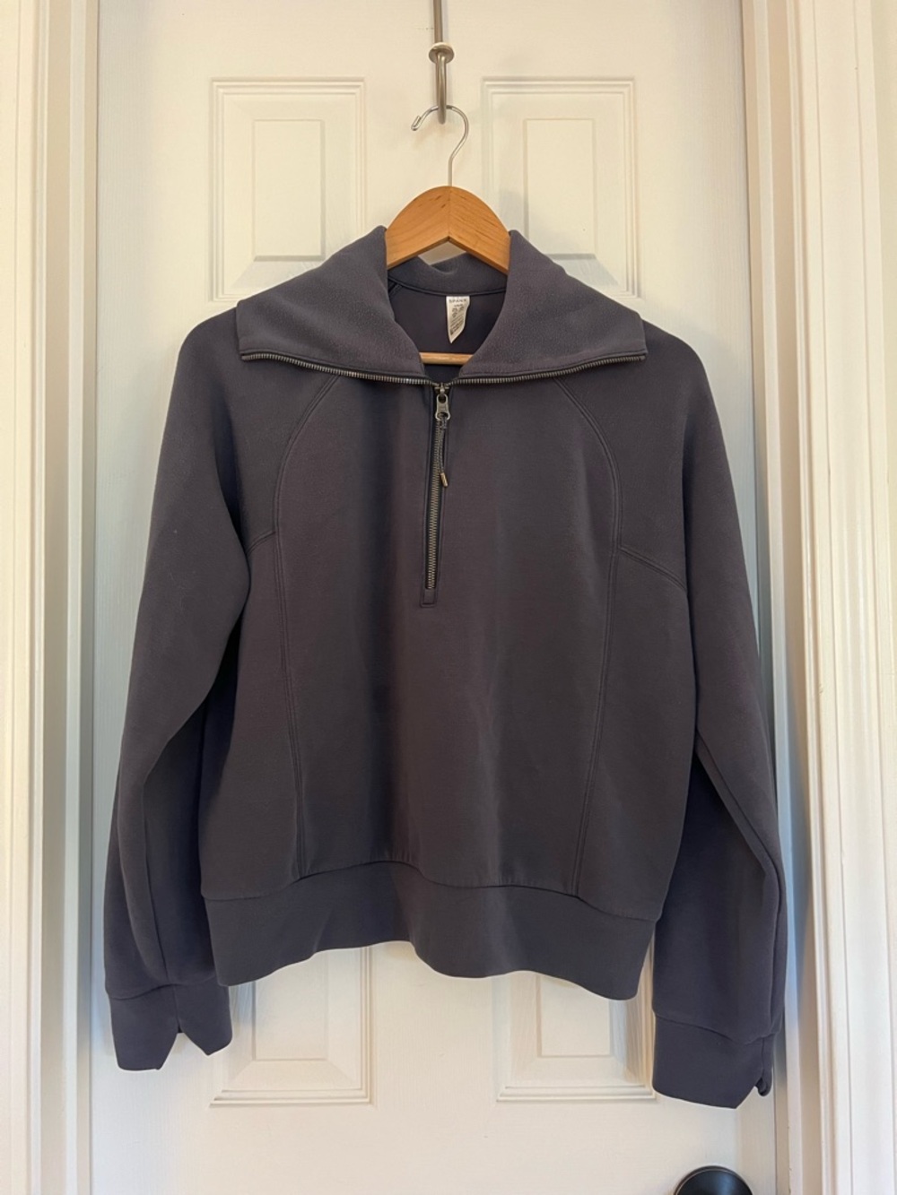 SPANX AirEssentials Blue Half-Zip Pullover Sweatshirt